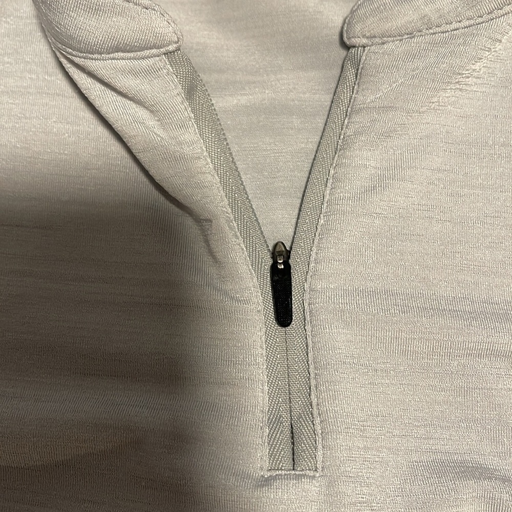 Slazenger Golf Light Grey 1/4 Zip Short Sleeve Lightweight Top Large - Picture 5 of 8